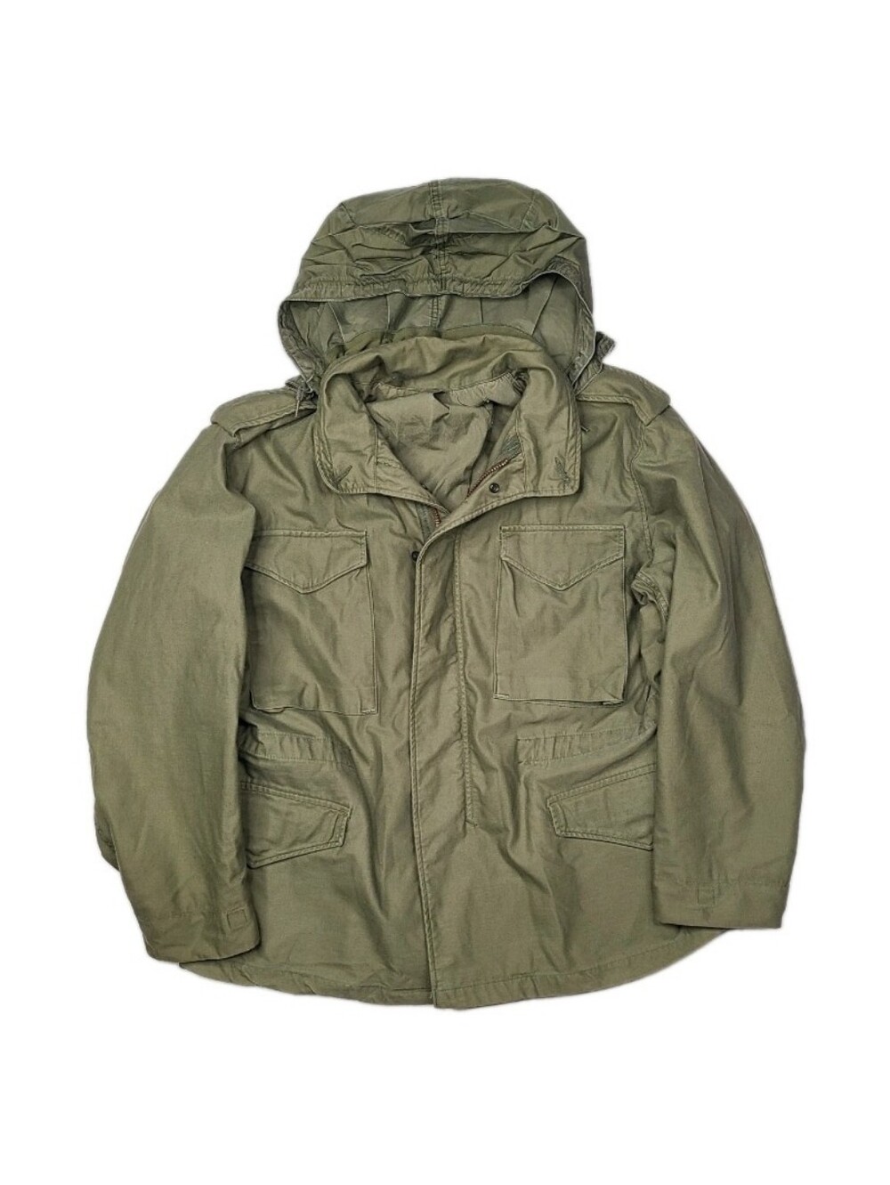 Vintage 70s US Army M-65 Field Jacket Vietnam Mens Medium Short OG107 Coat